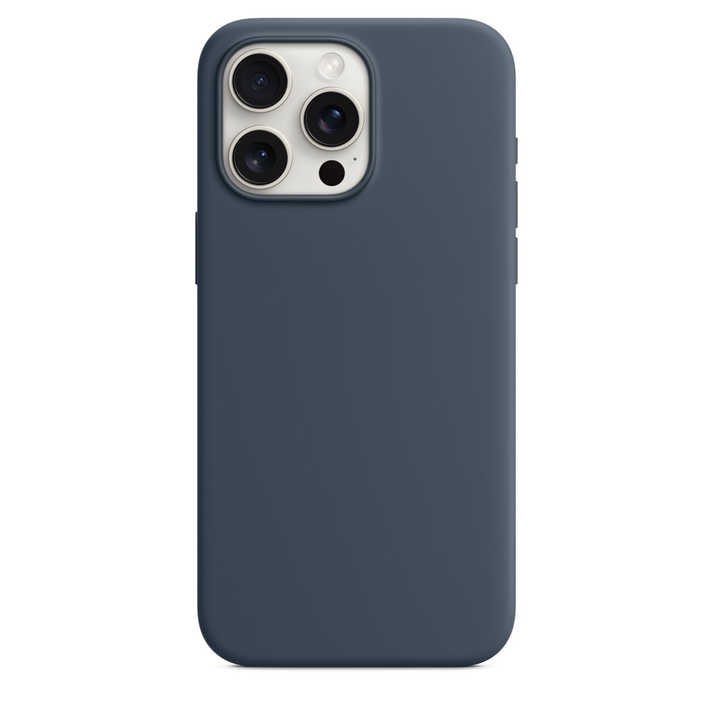 Силиконовый чехол Naturally Silicone Case with MagSafe Storm Blue для iPhone 15 Pro Max