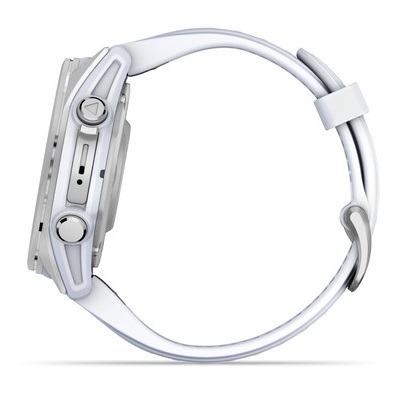 Умные часы Garmin fenix 8 – 43 mm AMOLED Silver with Whitestone Silicone band (010-02903-00)