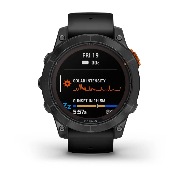 Garmin fenix 5 slate grey with black band best sale