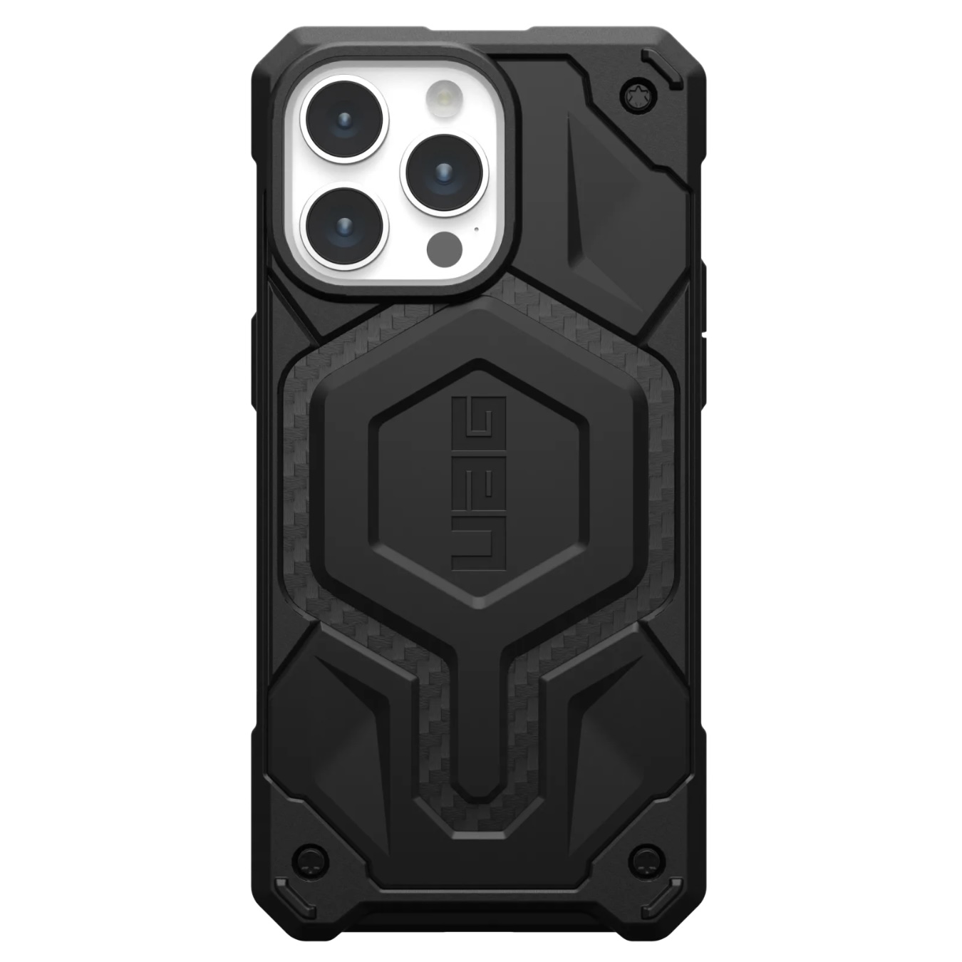 Противоударный защитный чехол UAG Monarch Pro MagSafe для iPhone 15 Pro Max (6.7) Carbon Fiber