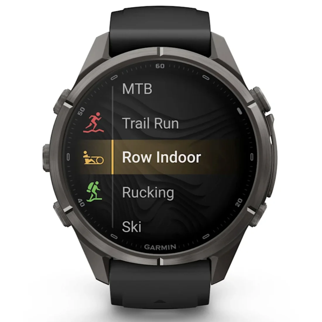 Умные часы Garmin fenix 9 Pro - 43 mm inReach Carbon Gray DLC Titanium with Black/Pebble Grey Silicone Band (010-04335-11)