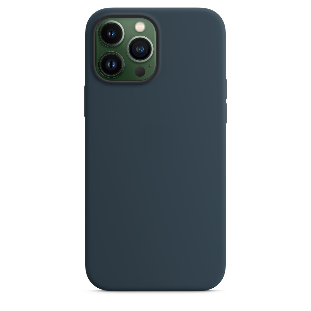 Силиконовый чехол Naturally Silicone Case with MagSafe Abyss Blue для iPhone 13 Pro Max
