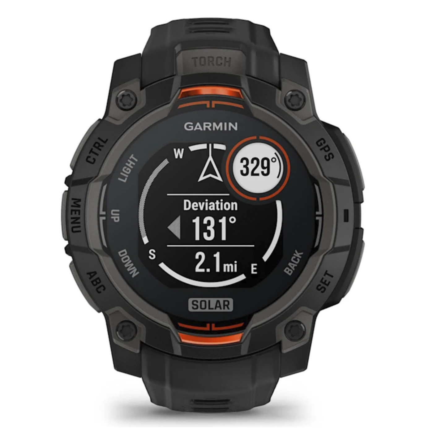 Умные часы Garmin Instinct 3 – 45 mm, Solar Black with black band (010-02934-00)