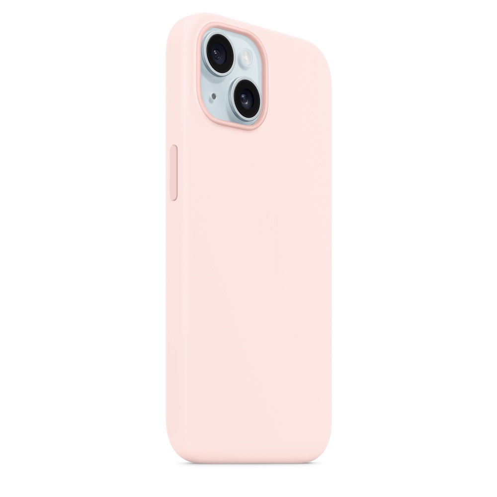 Силиконовый чехол Naturally Silicone Case with MagSafe Light Pink для iPhone 15