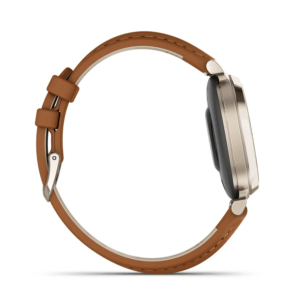 Умные часы Garmin Lily 2 Classic Cream Gold with Tan Leather Band (010-02839-02)