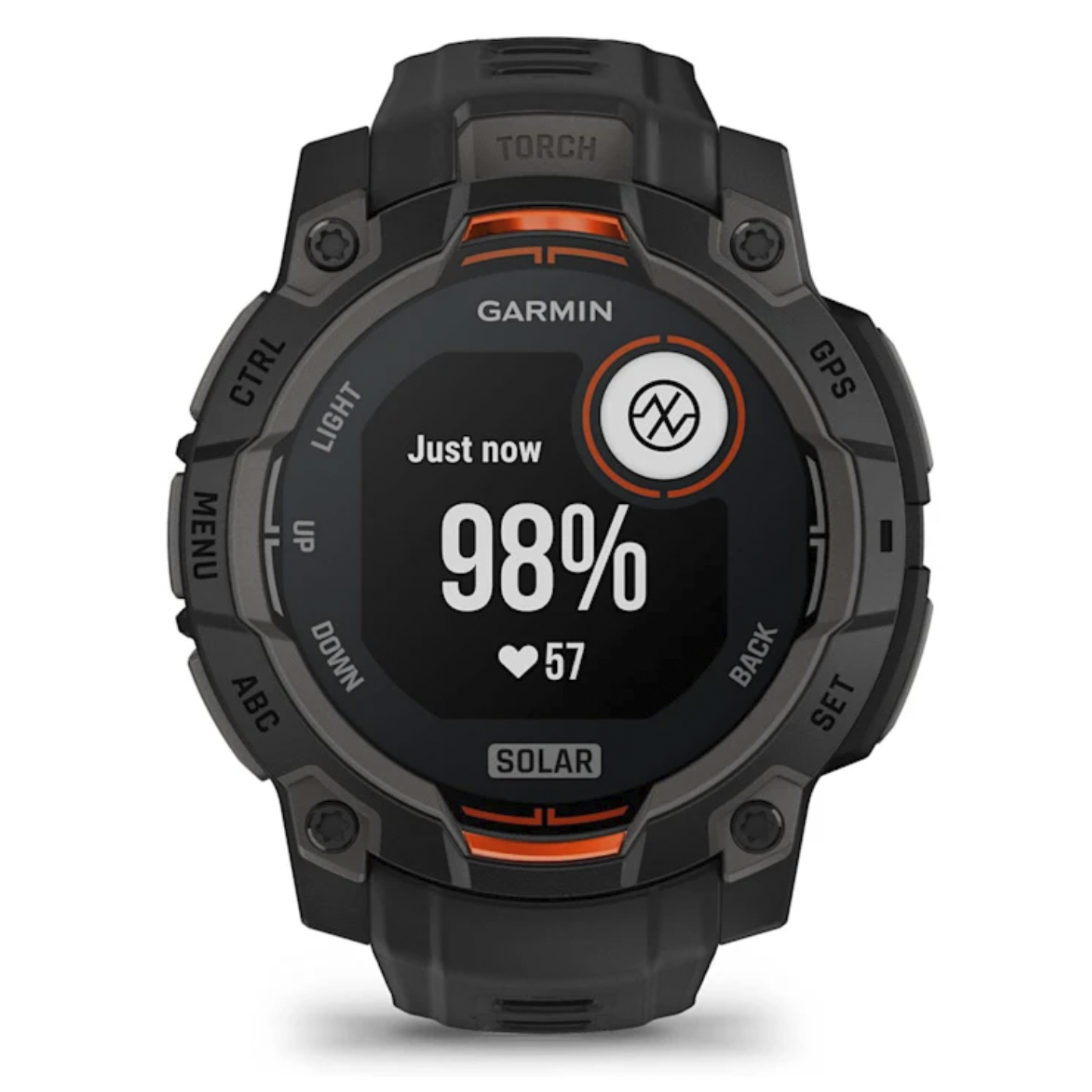 Умные часы Garmin Instinct 3 – 45 mm, Solar Black with black band (010-02934-00)