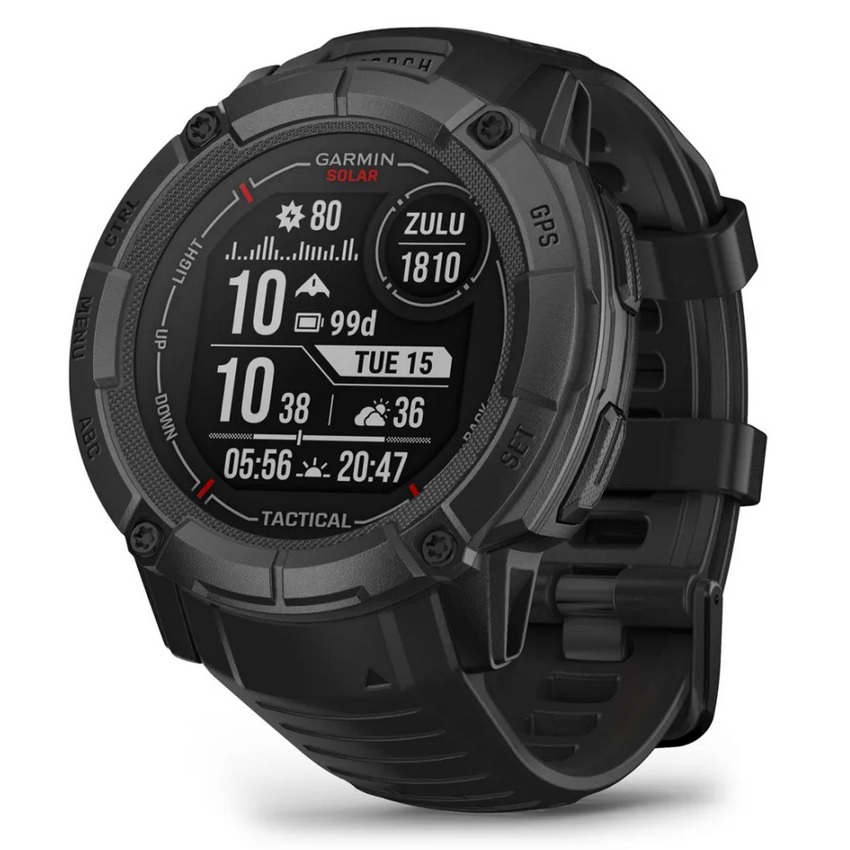 Умные часы Garmin Instinct 2X Solar - Tactical Edition, Black (010-02805-03)