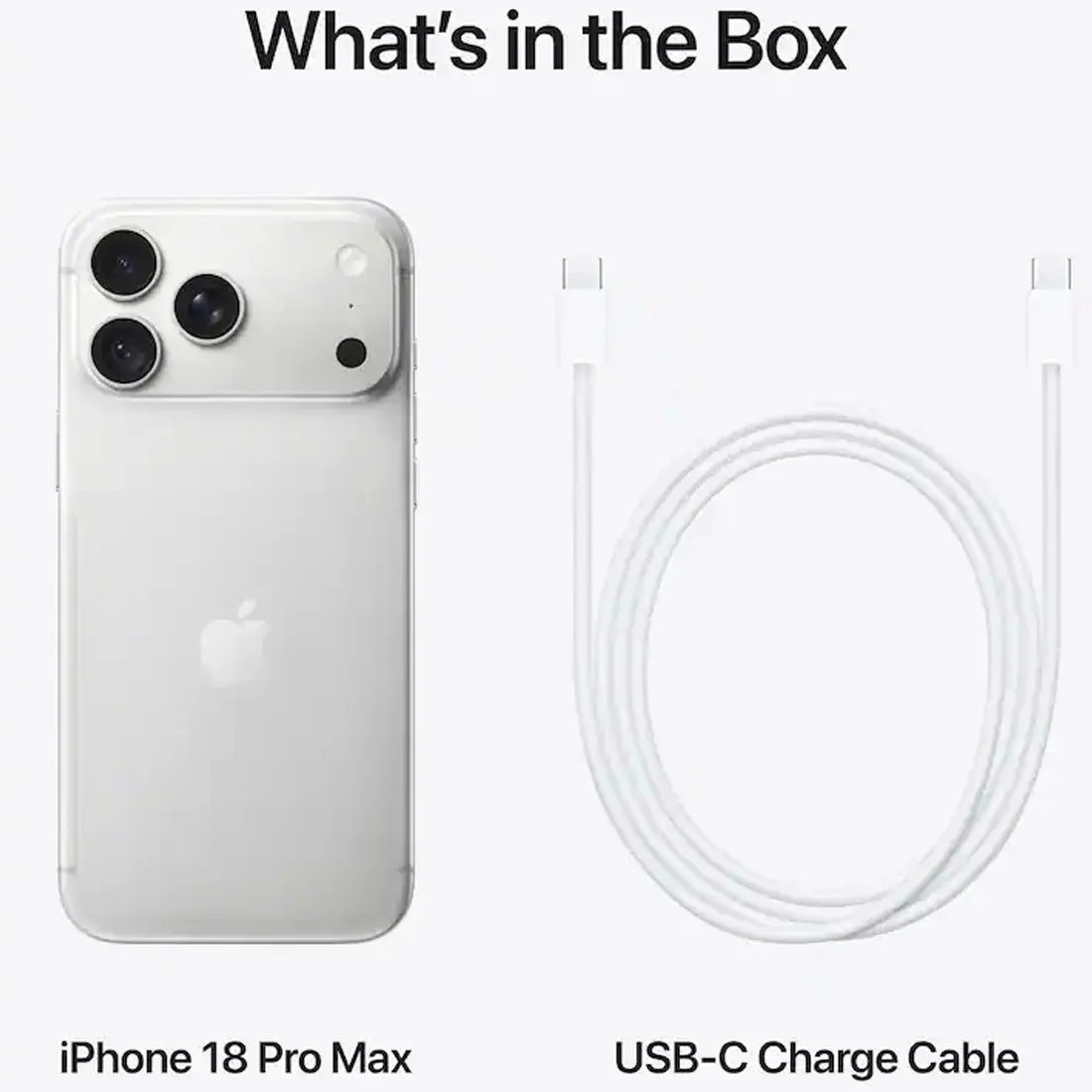 Смартфон Apple iPhone 18 Pro Max 256GB Silver (nano SIM + eSIM)