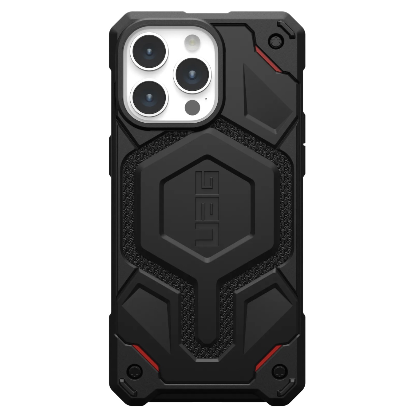 Противоударный защитный чехол UAG Monarch Pro Kevlar MagSafe для iPhone 15 Pro Max (6.7) Kevlar Black