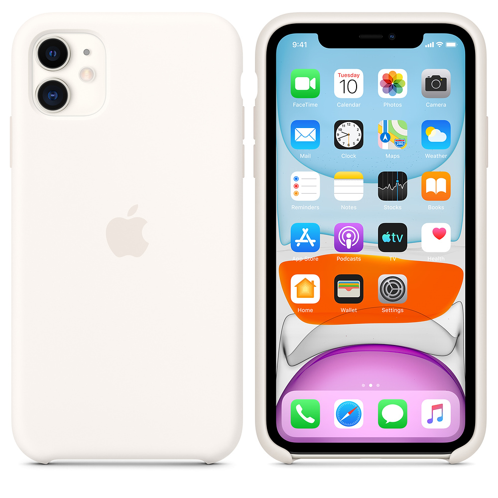 Силиконовый чехол Apple iPhone 11 Silicone Case - White (MWVX2ZM/A) для iPhone 11