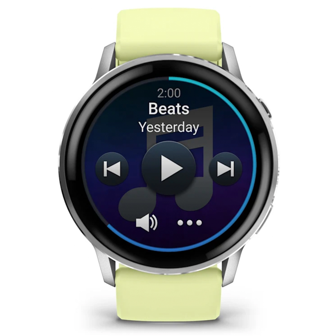 Умные часы Garmin Venu 4 - 45 mm Silver with Citron Silicone band (010-03014-02)