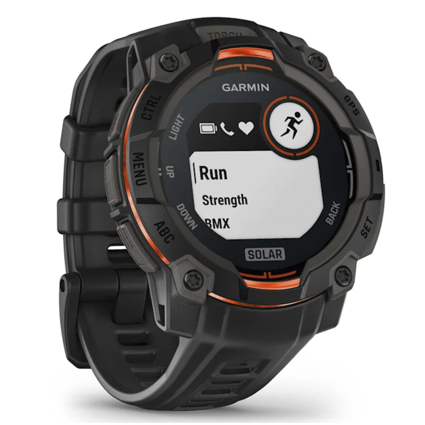 Умные часы Garmin Instinct 3 – 45 mm, Solar Black with black band (010-02934-00)