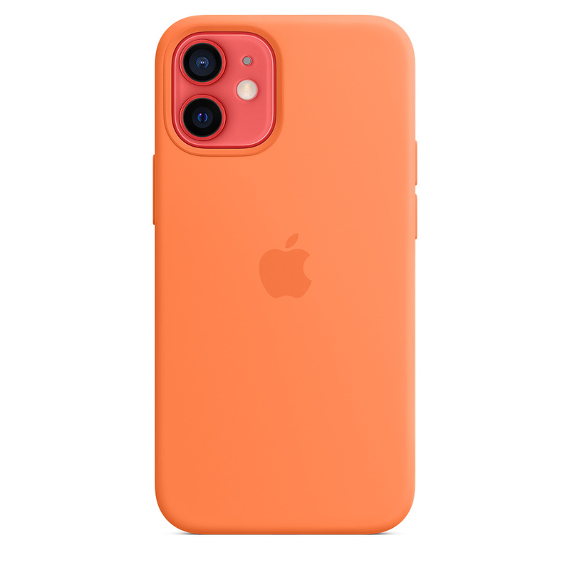 Силиконовый чехол Apple iPhone 12 mini Silicone Case with MagSafe - Kumquat (MHKN3ZE/A) для iPhone 12 mini