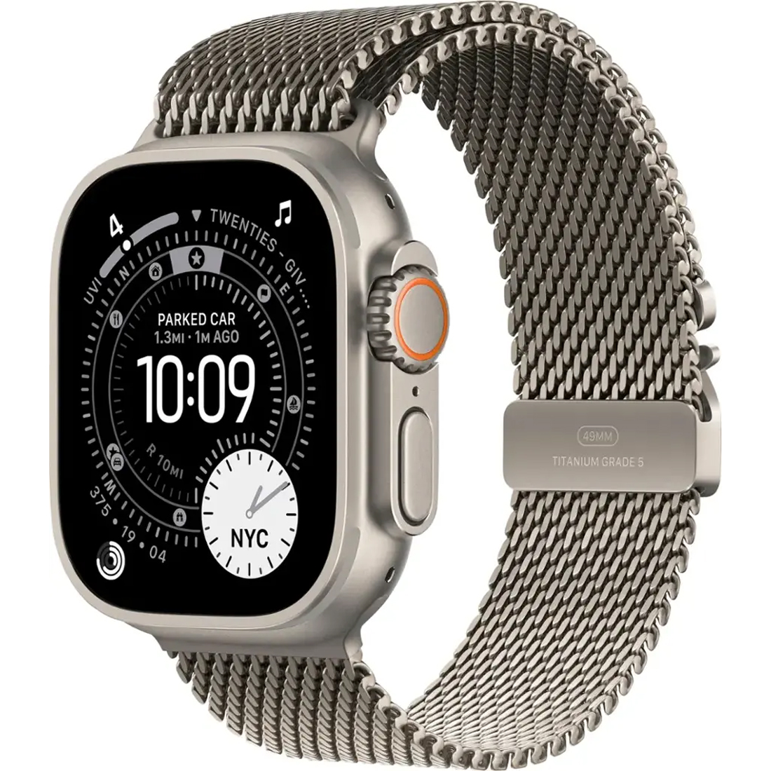 Умные часы Apple Watch Ultra 3 GPS + Cellular, 49mm Natural Titanium Case with Natural Titanium Milanese Loop - Small