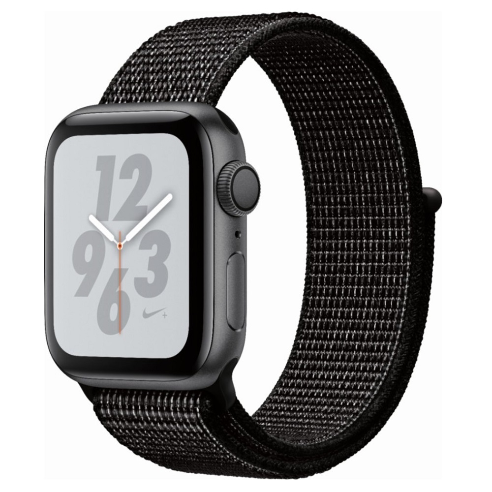 Часы Apple Watch Series 4 GPS 40mm (Space Gray Aluminum Case with Black Nike Sport Loop) (MU7G2)