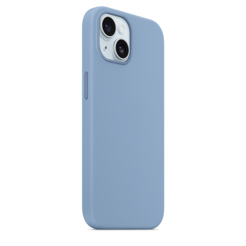 Силиконовый чехол Naturally Silicone Case with MagSafe Winter Blue для iPhone 15