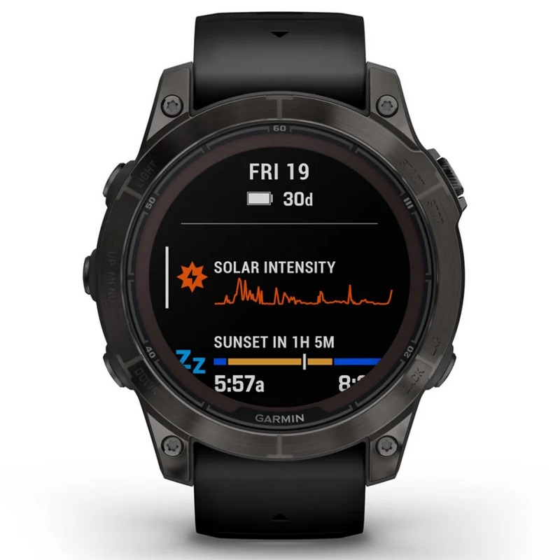 Умные часы Garmin fenix 7 Pro – Sapphire Solar Edition Carbon Gray DLC Titanium with Black Band (010-02777-11)