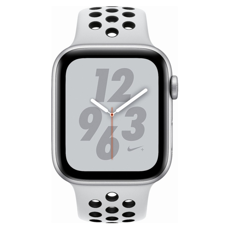 Часы Apple Watch Series 4 GPS 44mm (Silver Aluminum Case with Pure Platinum/Black Nike Sport Band) (MU6K2RU/A)
