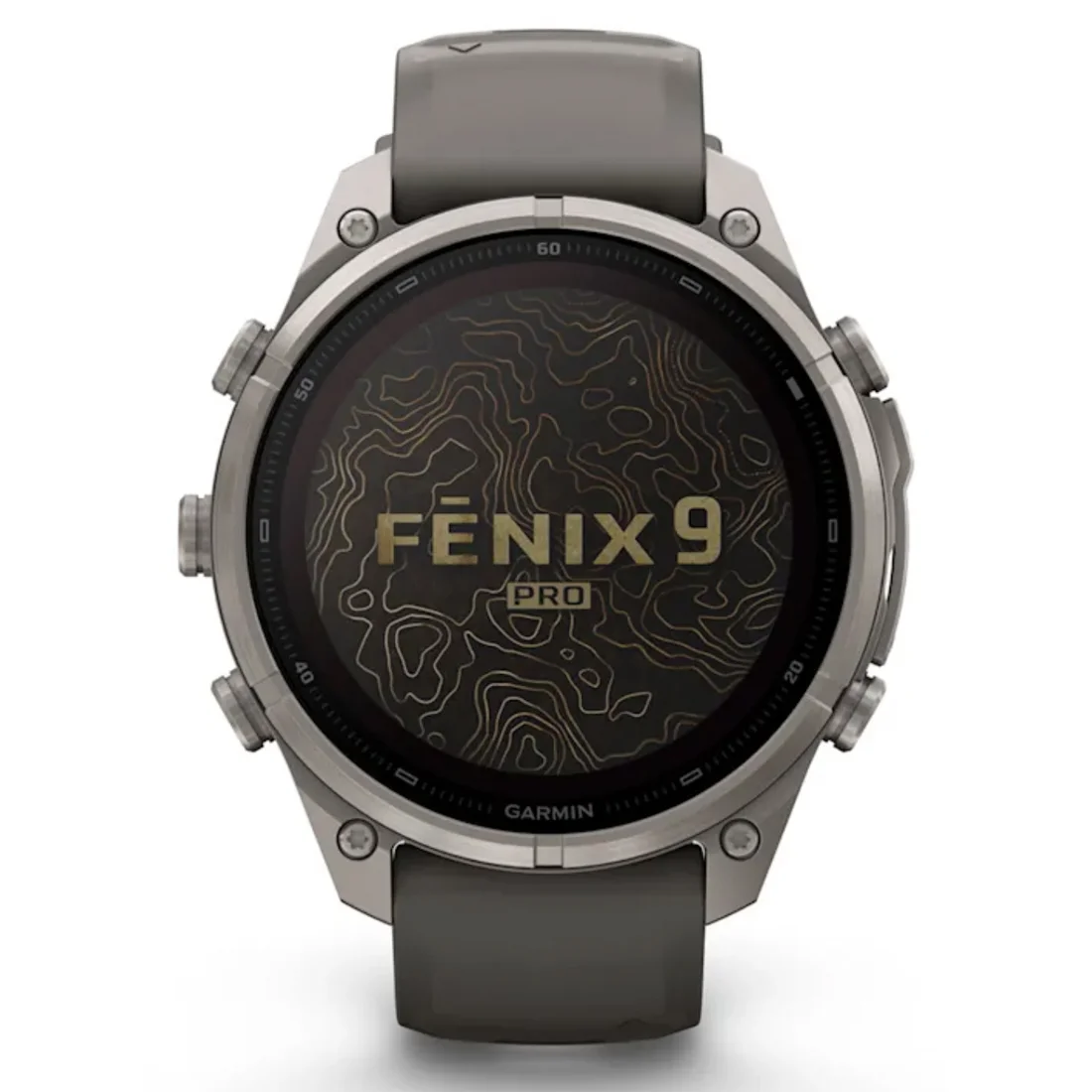 Умные часы Garmin fenix 9 Pro - 47 mm inReach Solar Titanium with Pebble Grey Silicone Band (010-04338-01)