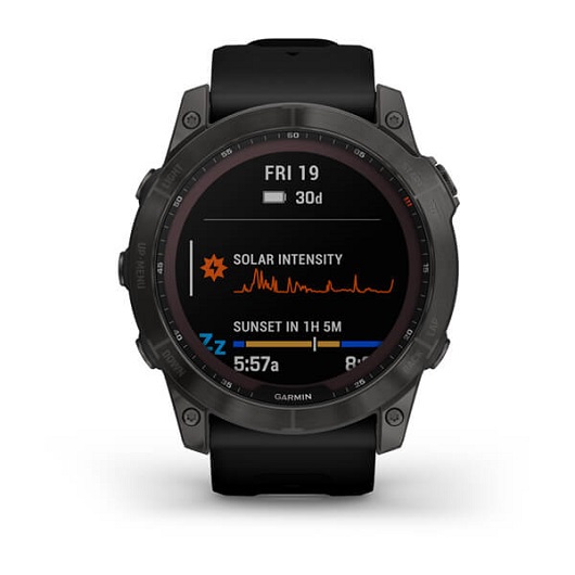 Умные часы Garmin fenix 7X – Sapphire Solar Edition Carbon Grey DLC Titanium with Black Band (010-02541-11)