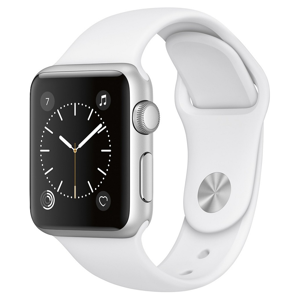 Часы Apple Watch Series 1 38mm (Silver Aluminum Case with White Sport Band) (MNNG2)