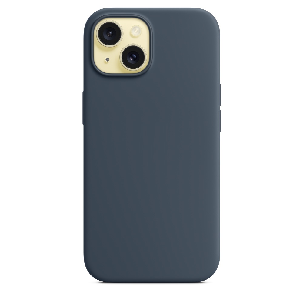 Силиконовый чехол Naturally Silicone Case with MagSafe Storm Blue для iPhone 15