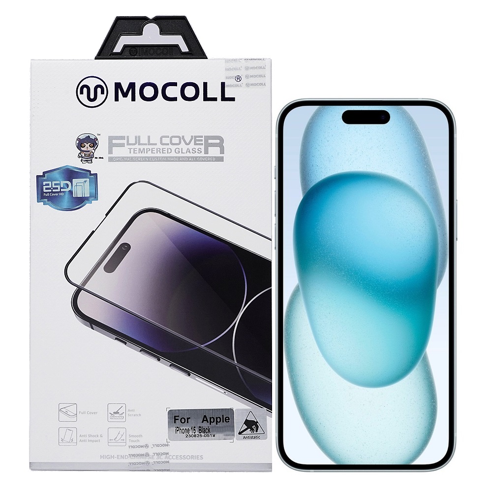 Защитное стекло MOCOll Golden Shield 2.5D Full Cover для iPhone 15/16