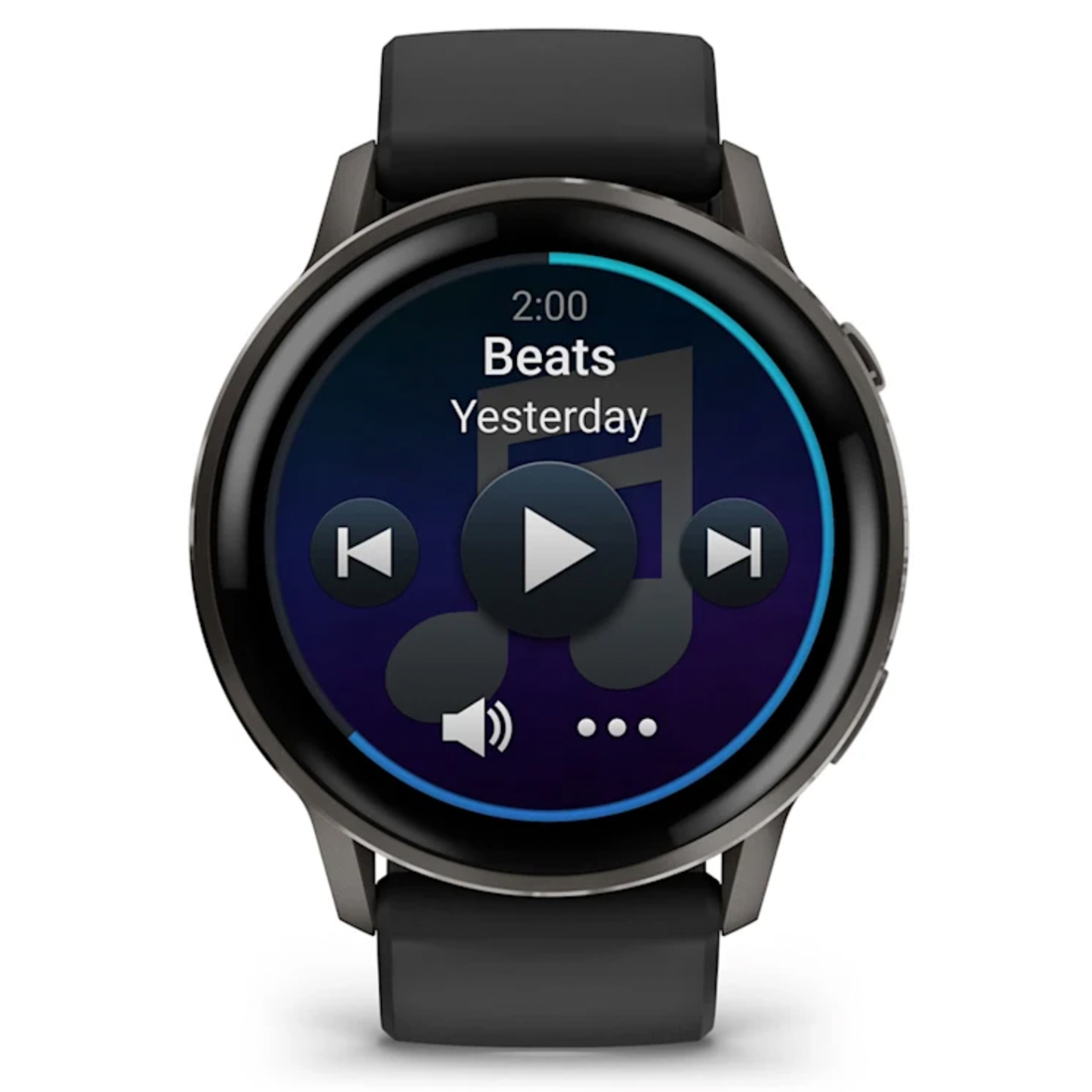 Умные часы Garmin Venu 4 - 45 mm Slate with Black Silicone Band (010-03014-00)