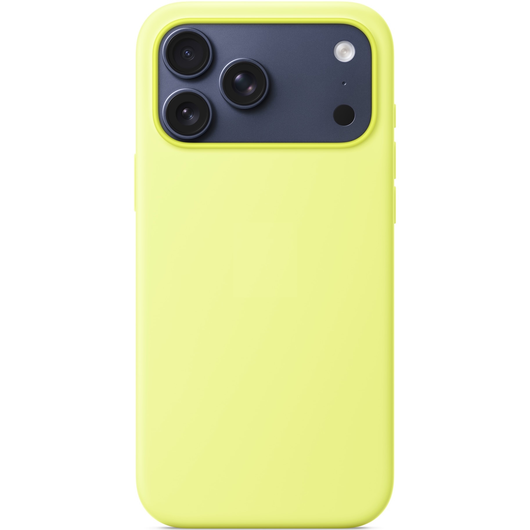 Силиконовый чехол Naturally Silicone Case with MagSafe Neon Yellow для iPhone 17 Pro Max