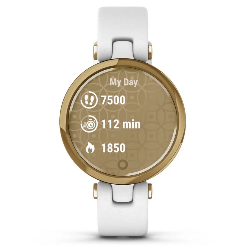 Умные часы Garmin Lily - Classic Edition Light Gold Bezel with White Case and Italian Leather Band (010-02384-B3)