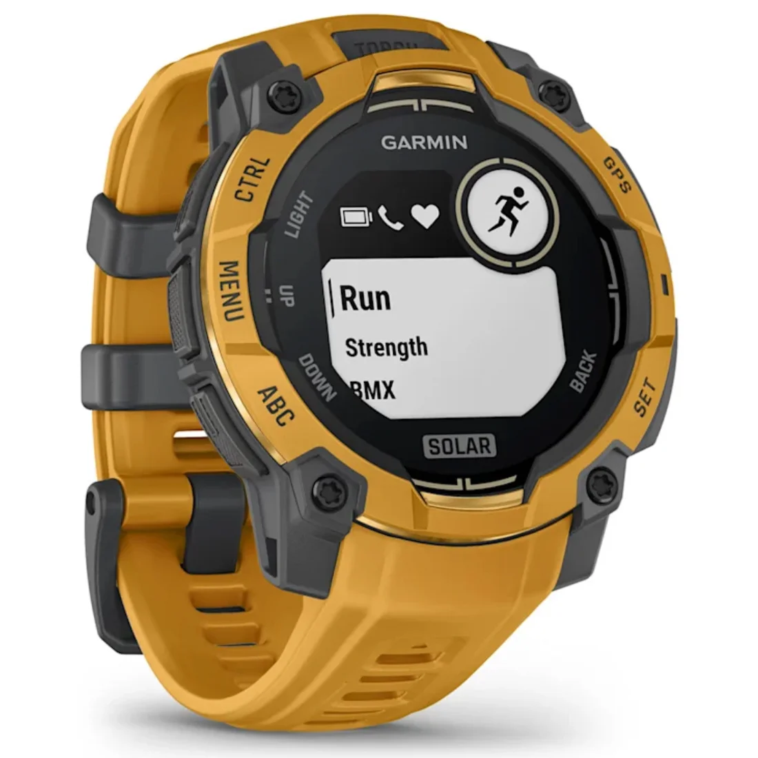 Умные часы Garmin Instinct 3 – 45 mm, Solar Sunburst with Sunburst/Grey Band (010-02934-02)