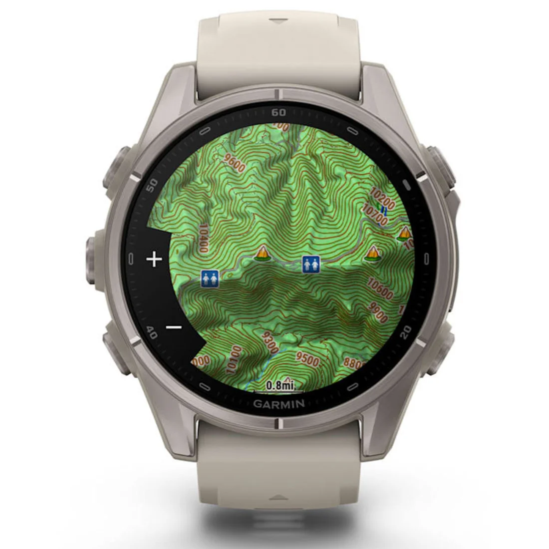 Умные часы Garmin fenix 9 - 43 mm Titanium with Fog Grey Silicone Band (010-04761-01)