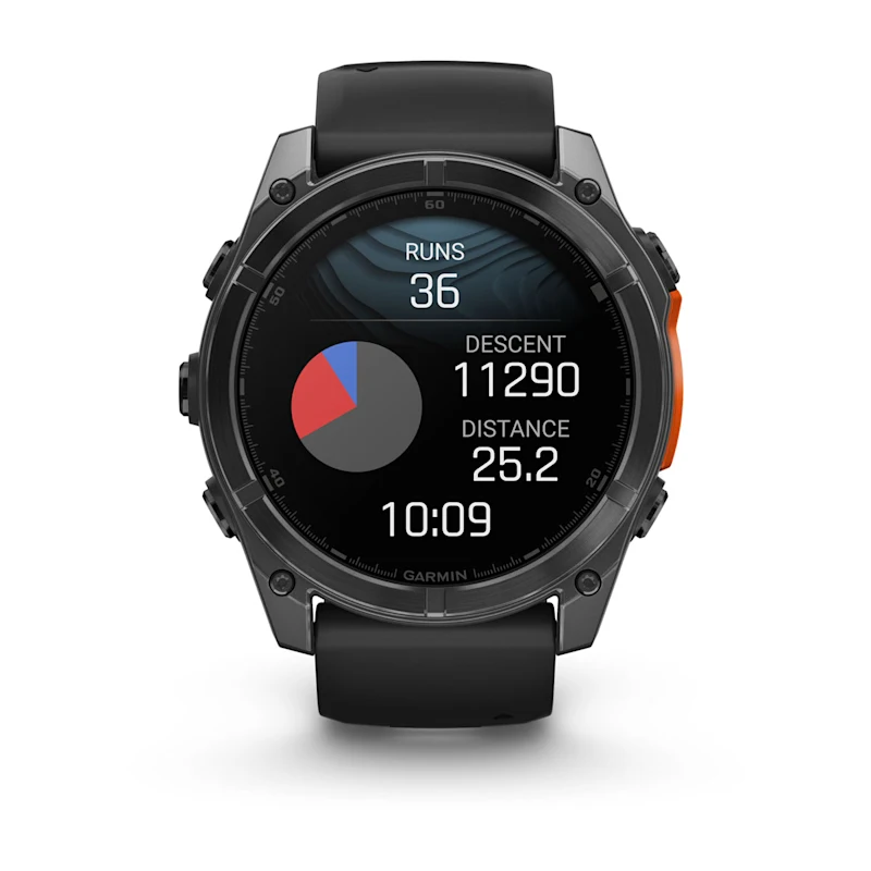 Умные часы Garmin fenix 8 – 51 mm AMOLED Slate Gray with a Black Silicone Band (010-02905-00)