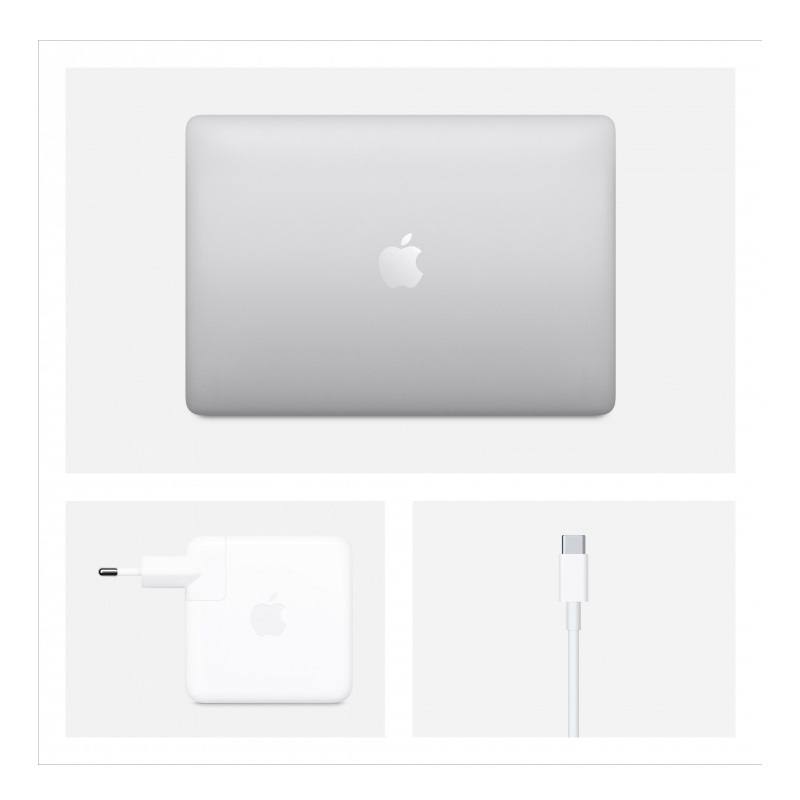 Ноутбук Apple MacBook Pro 13 дисплей Retina с технологией True Tone Mid 2020 Silver (MXK62) (Intel Core i5 1400MHz/13.3/2560x1600/8GB/256GB SSD/DVD нет/Intel Iris Plus Graphics 645/Wi-Fi/Bluetooth/macOS)