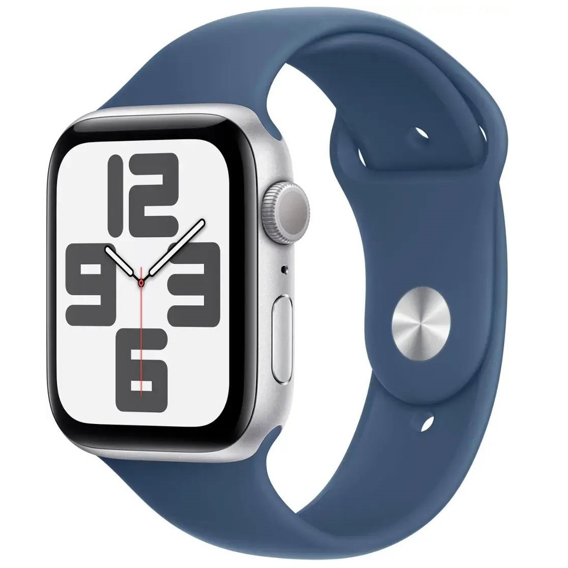 Умные часы Apple Watch Series SE 2024 Gen 2 44mm Aluminium Case, Silver/Denim S/M Sport Band