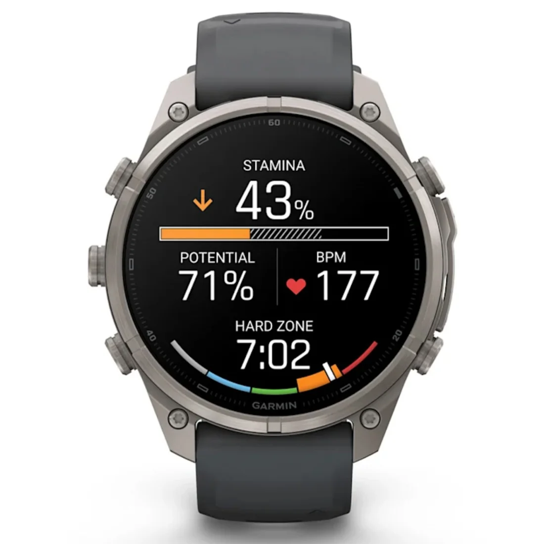 Умные часы Garmin fenix 9 Pro - 47 mm inReach Titanium with Pebble Grey Silicone Band (010-04336-21)