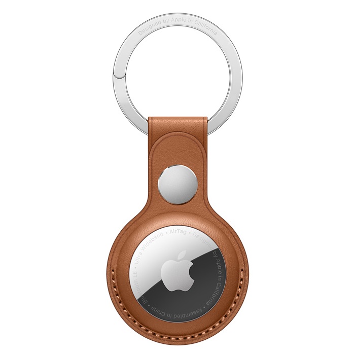 Чехол-подвеска Apple AirTag Leather Key Ring Saddle Brown (MX4M2ZM/A)
