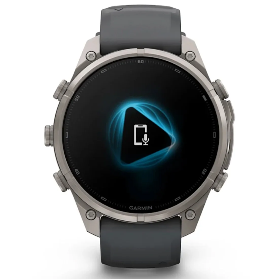 Умные часы Garmin fenix 9 Pro - 47 mm Titanium with Pebble Grey Silicone Band (010-04336-26)