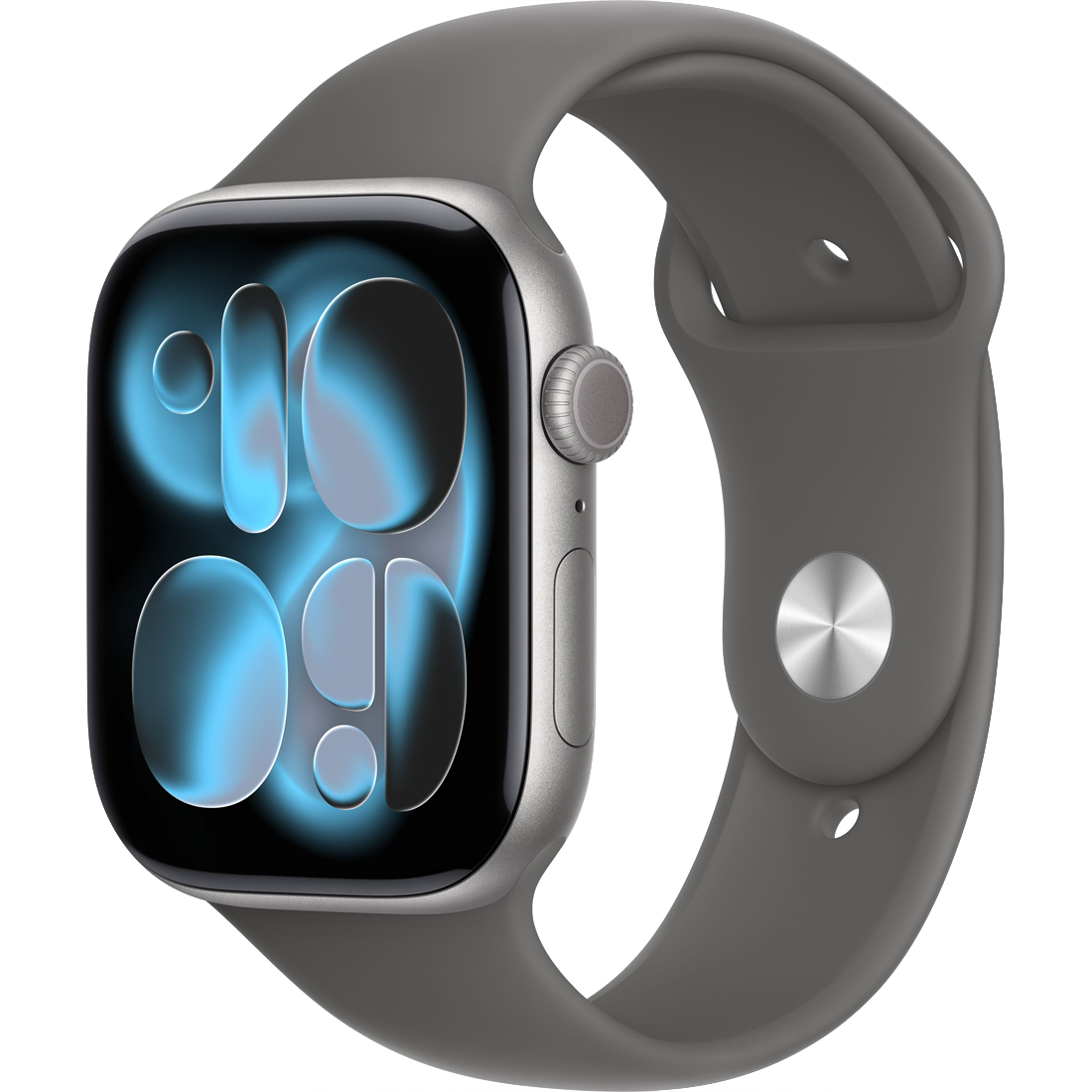 Умные часы Apple Watch Series 11 GPS, 46mm Space Gray Aluminum Case with Stone Gray Sport Band - M/L