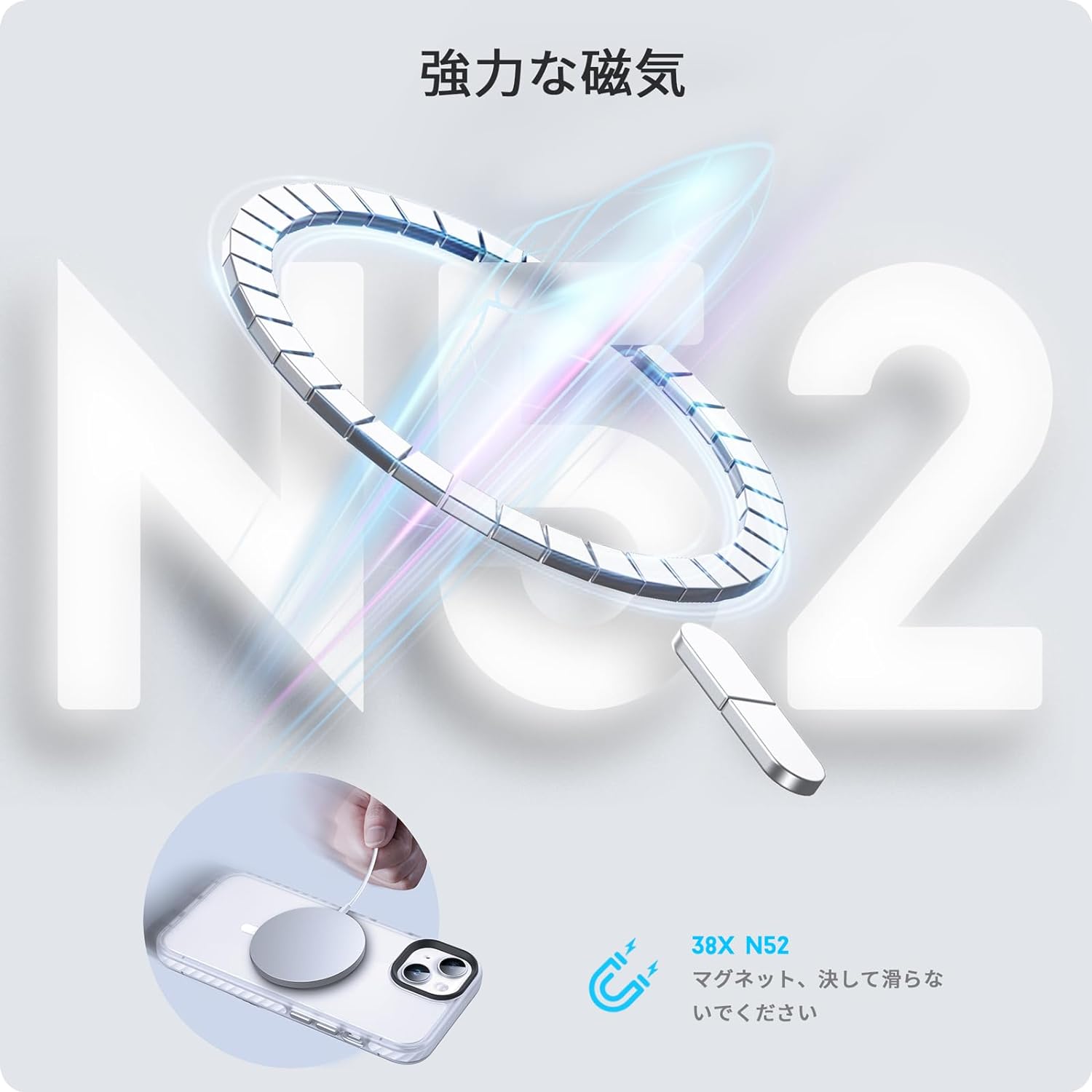 Чехол Gurdini Nano Series with Magsafe White для iPhone 15