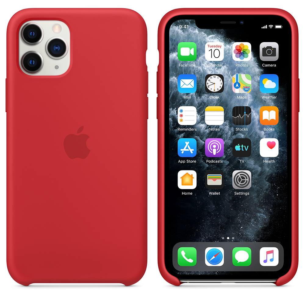Силиконовый чехол Apple iPhone 11 Pro Silicone Case - (PRODUCT)RED (MWYH2ZM/A) для iPhone 11 Pro