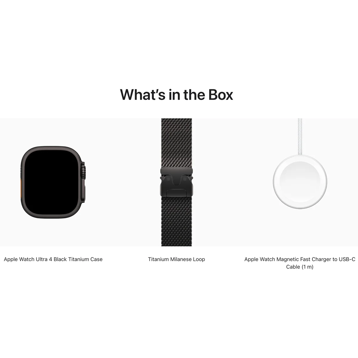 Умные часы Apple Watch Ultra 4 GPS + Cellular, 49mm Black Titanium Case with Black Titanium Milanese Loop - Small