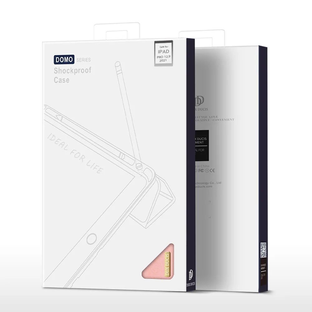 Чехол-книжка Dux Ducis для iPad Pro 12.9 (2020-2022) Domo Series Pink
