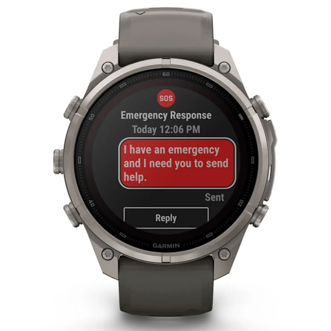 Умные часы Garmin fenix 9 Pro - 47 mm inReach Solar Titanium with Pebble Grey Silicone Band (010-04338-01)