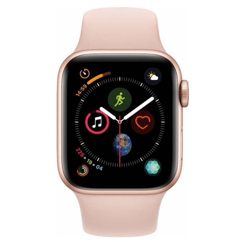 Часы Apple Watch Series 4 GPS 40mm (Gold Aluminum Case with Pink Sand Sport Band) (MU682RU/A)