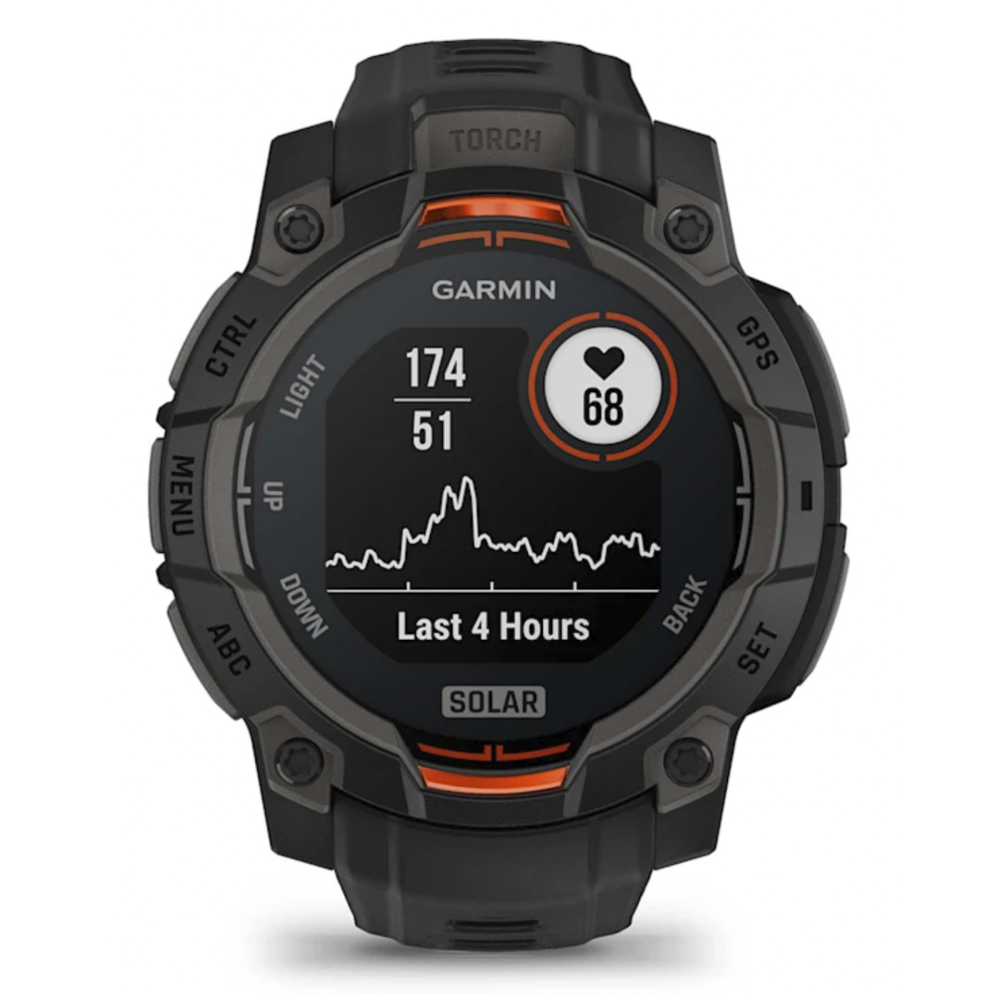Умные часы Garmin Instinct 3 – 45 mm, Solar Black with black band (010-02934-00)