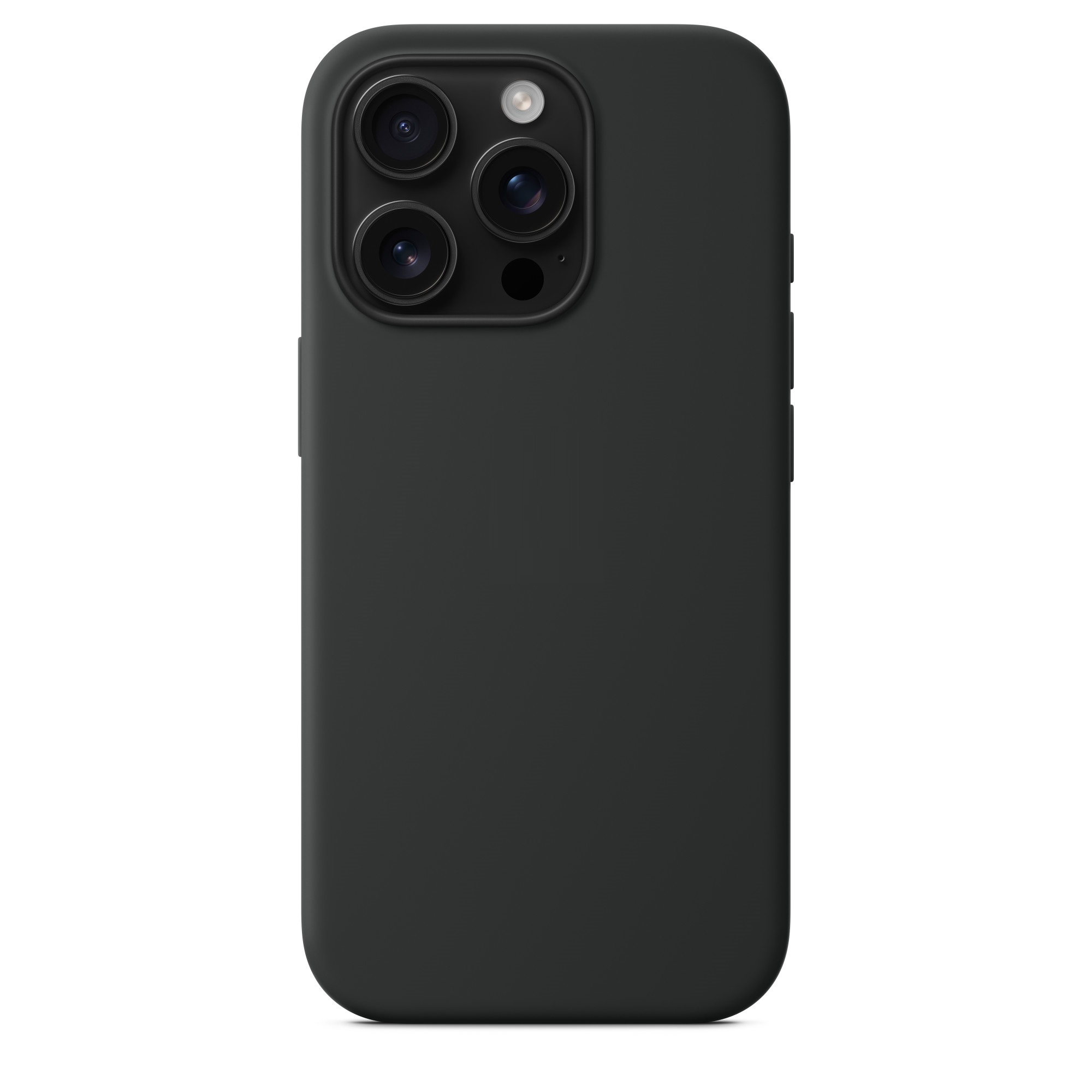 Силиконовый чехол Naturally Silicone Case with MagSafe Black для iPhone 16 Pro