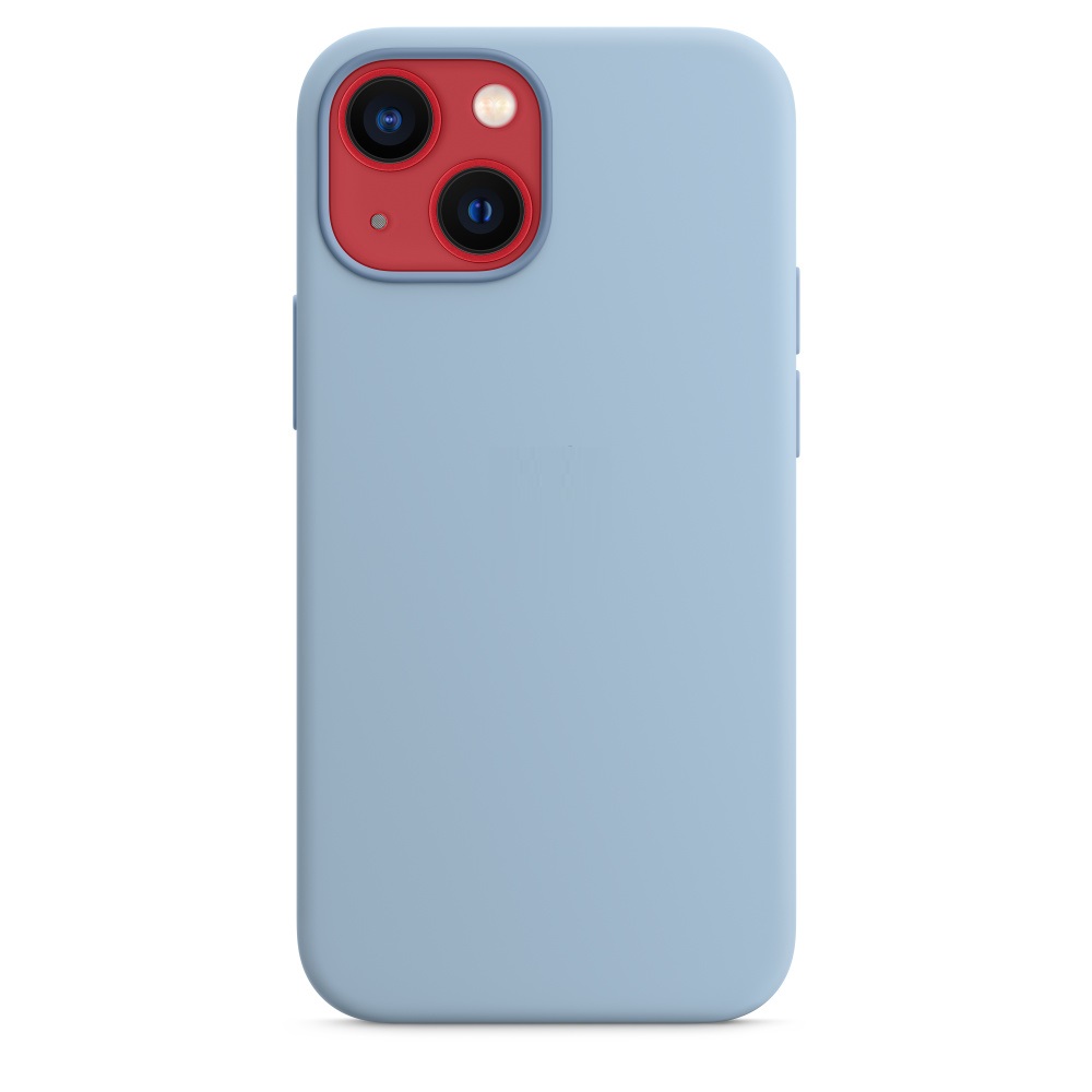 Силиконовый чехол Naturally Silicone Case with MagSafe Blue Fog для iPhone 13 mini