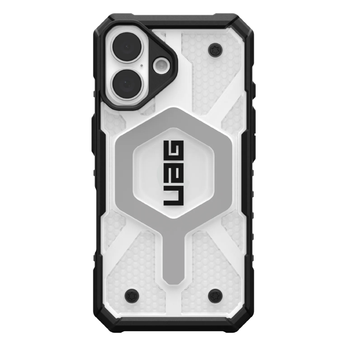 Противоударный защитный чехол UAG Pathfinder Clear MagSafe для iPhone 16 Ice/Silver