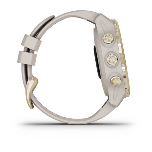 Умные часы Garmin Descent Mk2S Light Gold with Light Sand Silicone Band (010-02403-01)